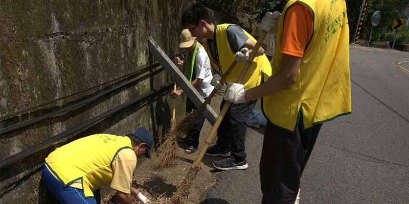Cleaning Operation on Miaoli Road No. 28 in Miaoli County